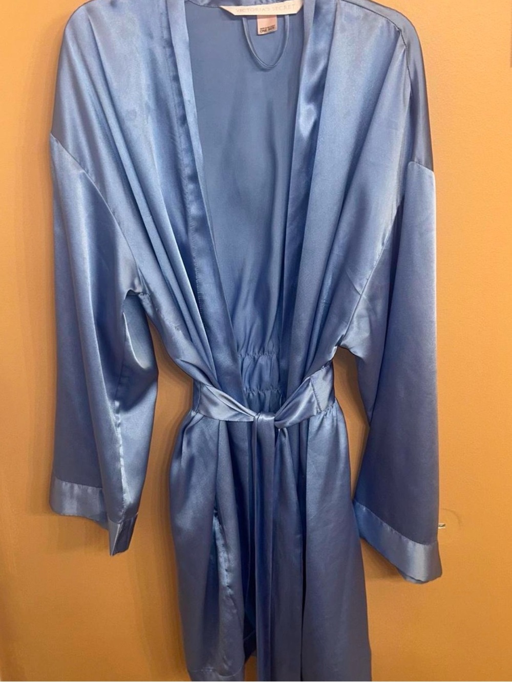 Victoria's Secret Satin Robe in Light Blue